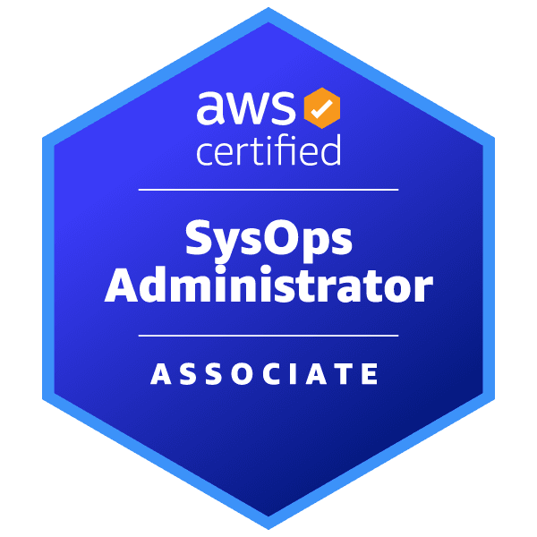 Badge chứng chỉ AWS Certified SysOps Administrator – Associate